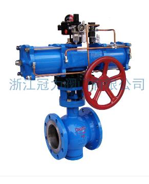 法蘭式V型球閥合流、分流、及流向自由的切換！